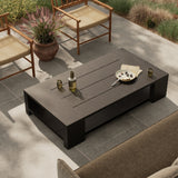 Roca Outdoor Metal Coffee Table in Bronze from Four Hands - Luna Furniture