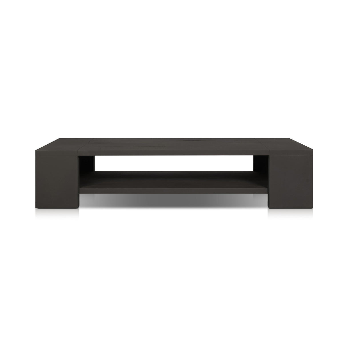 Roca Outdoor Metal Coffee Table in Bronze from Four Hands - Luna Furniture