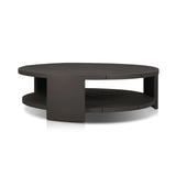 Roca Outdoor Round Metal Coffee Table in Bronze from Four Hands - Luna Furniture