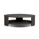 Roca Outdoor Round Metal Coffee Table in Bronze from Four Hands - Luna Furniture