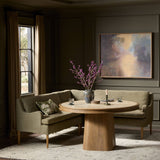Aurelia Dining Banquette L-Shape in Broadway Olive from Four Hands - Luna Furniture