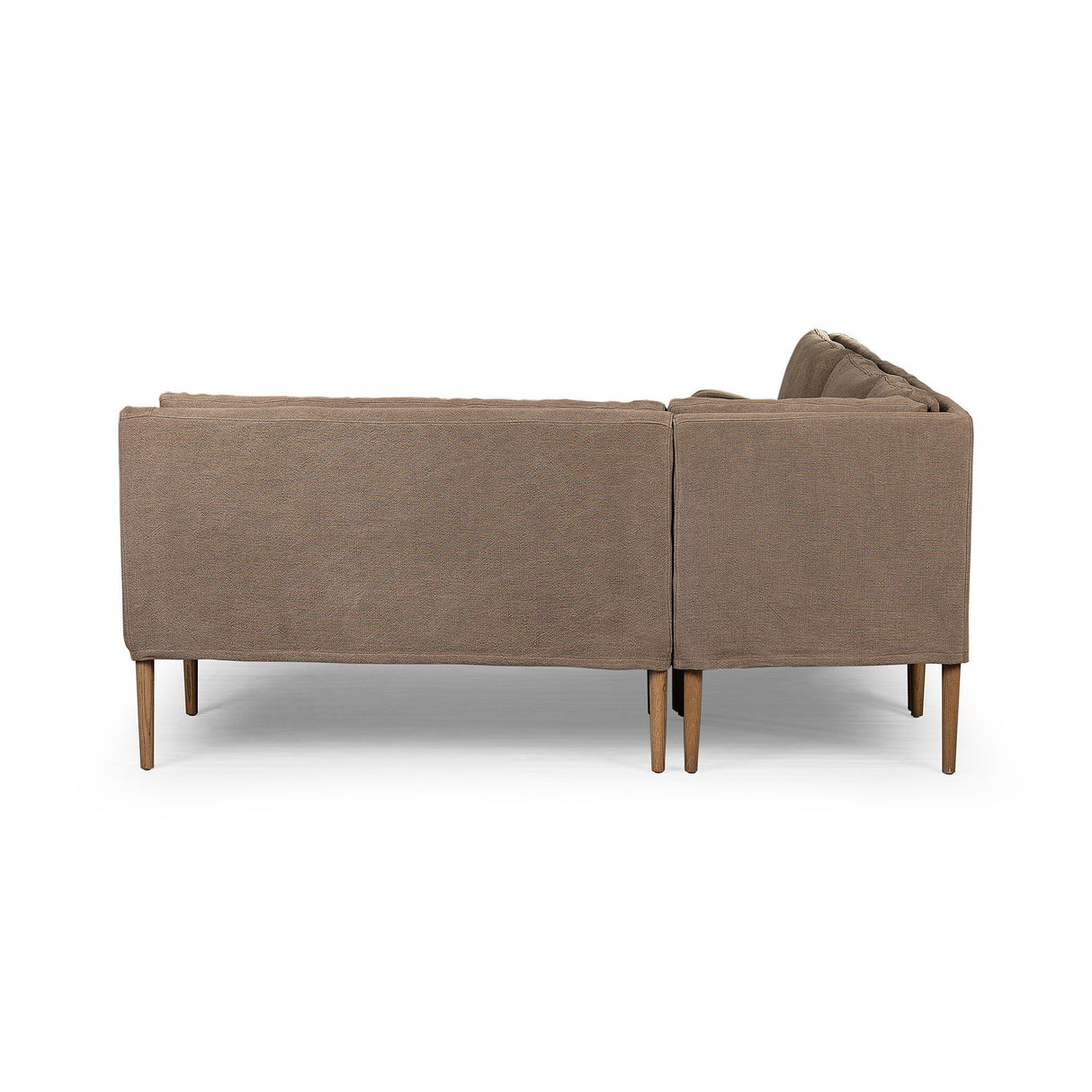 Aurelia Dining Banquette L-Shape in Broadway Coffee from Four Hands - Luna Furniture