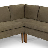 Aurelia Dining Banquette L-Shape in Broadway Olive from Four Hands - Luna Furniture