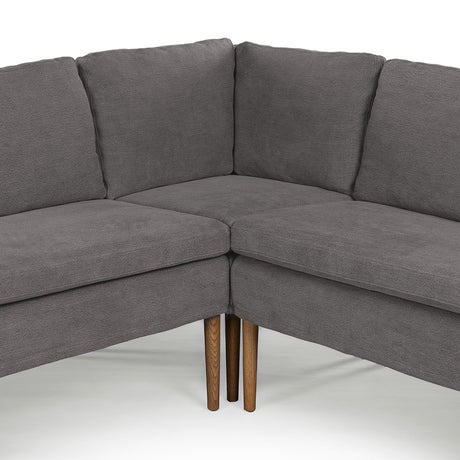 Aurelia Dining Banquette L-Shape in Broadway Denim from Four Hands - Luna Furniture