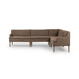 Aurelia Dining Banquette L-Shape in Broadway Coffee from Four Hands - Luna Furniture