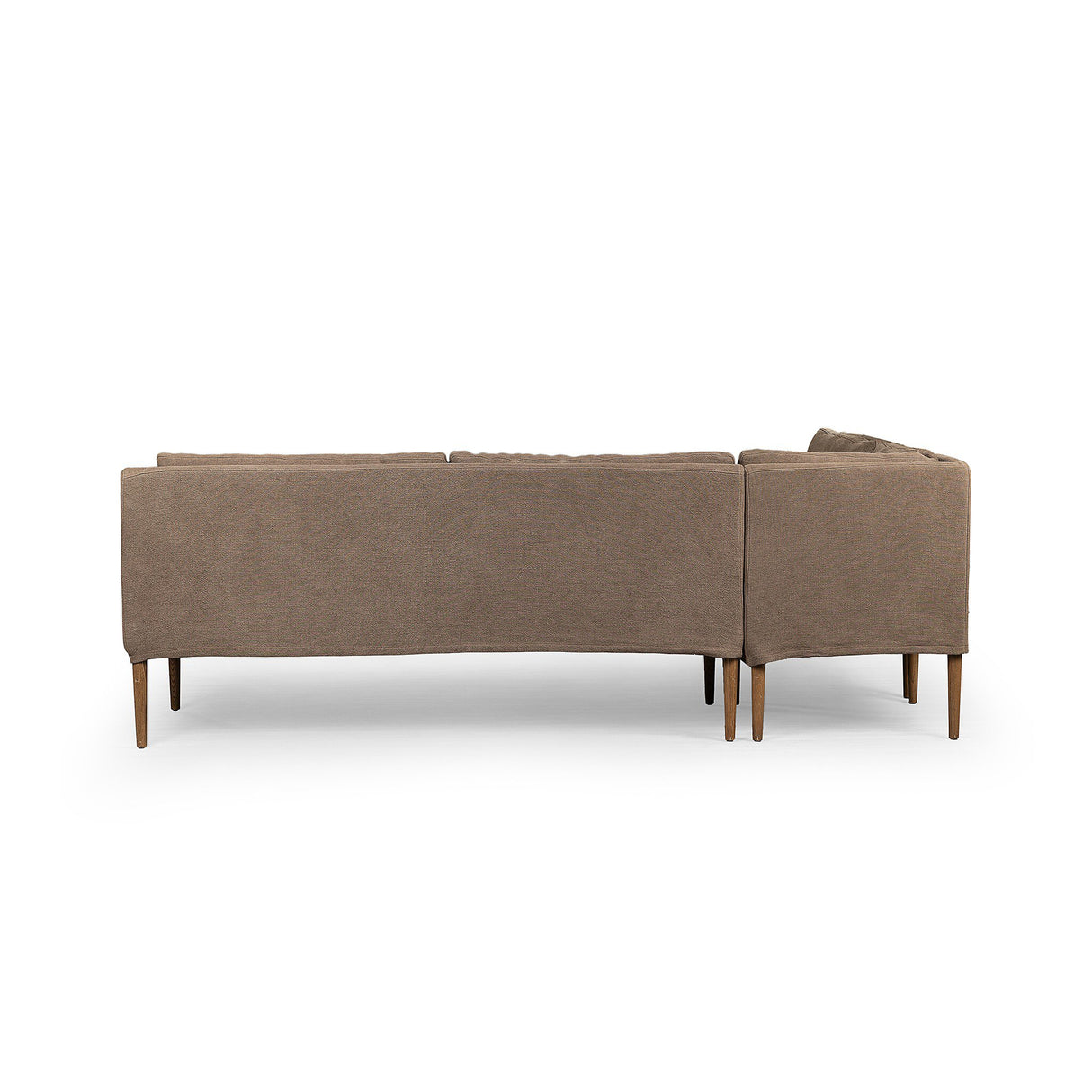 Aurelia Dining Banquette L-Shape in Broadway Coffee from Four Hands - Luna Furniture