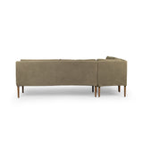 Aurelia Dining Banquette L-Shape in Broadway Olive from Four Hands - Luna Furniture