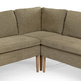 Aurelia Dining Banquette L-Shape in Broadway Olive from Four Hands - Luna Furniture