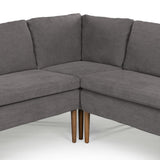 Aurelia Dining Banquette L-Shape in Broadway Denim from Four Hands - Luna Furniture