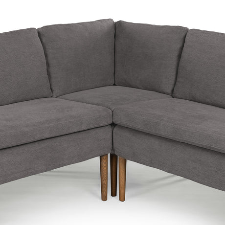 Aurelia Dining Banquette L-Shape in Broadway Denim from Four Hands - Luna Furniture