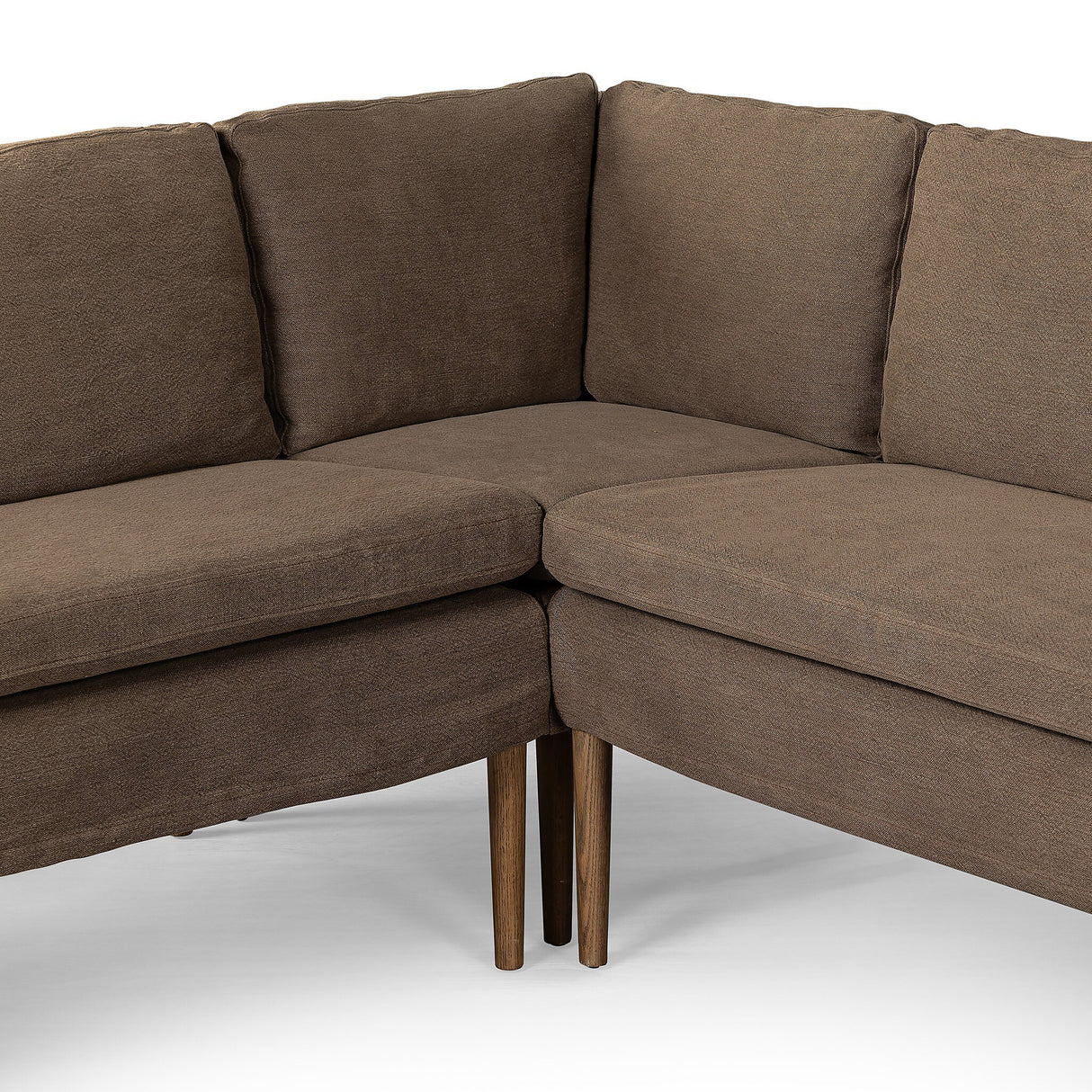 Aurelia Dining Banquette L-Shape in Broadway Coffee from Four Hands - Luna Furniture