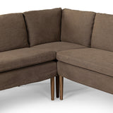 Aurelia Dining Banquette L-Shape in Broadway Coffee from Four Hands - Luna Furniture