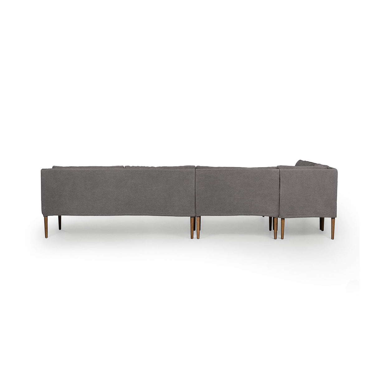 Aurelia Dining Banquette L-Shape in Broadway Denim from Four Hands - Luna Furniture