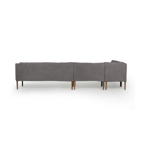 Aurelia Dining Banquette L-Shape in Broadway Denim from Four Hands - Luna Furniture