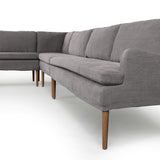 Aurelia Dining Banquette L-Shape in Broadway Denim from Four Hands - Luna Furniture
