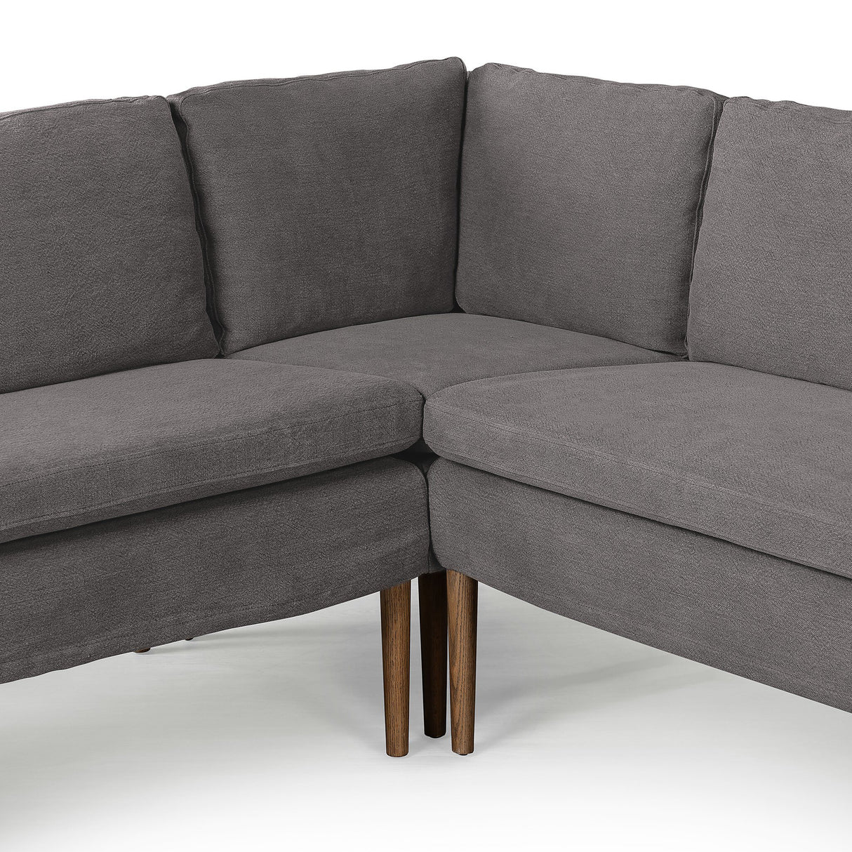 Aurelia Dining Banquette L-Shape in Broadway Denim from Four Hands - Luna Furniture