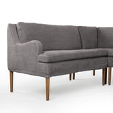 Aurelia Dining Banquette L-Shape in Broadway Denim from Four Hands - Luna Furniture