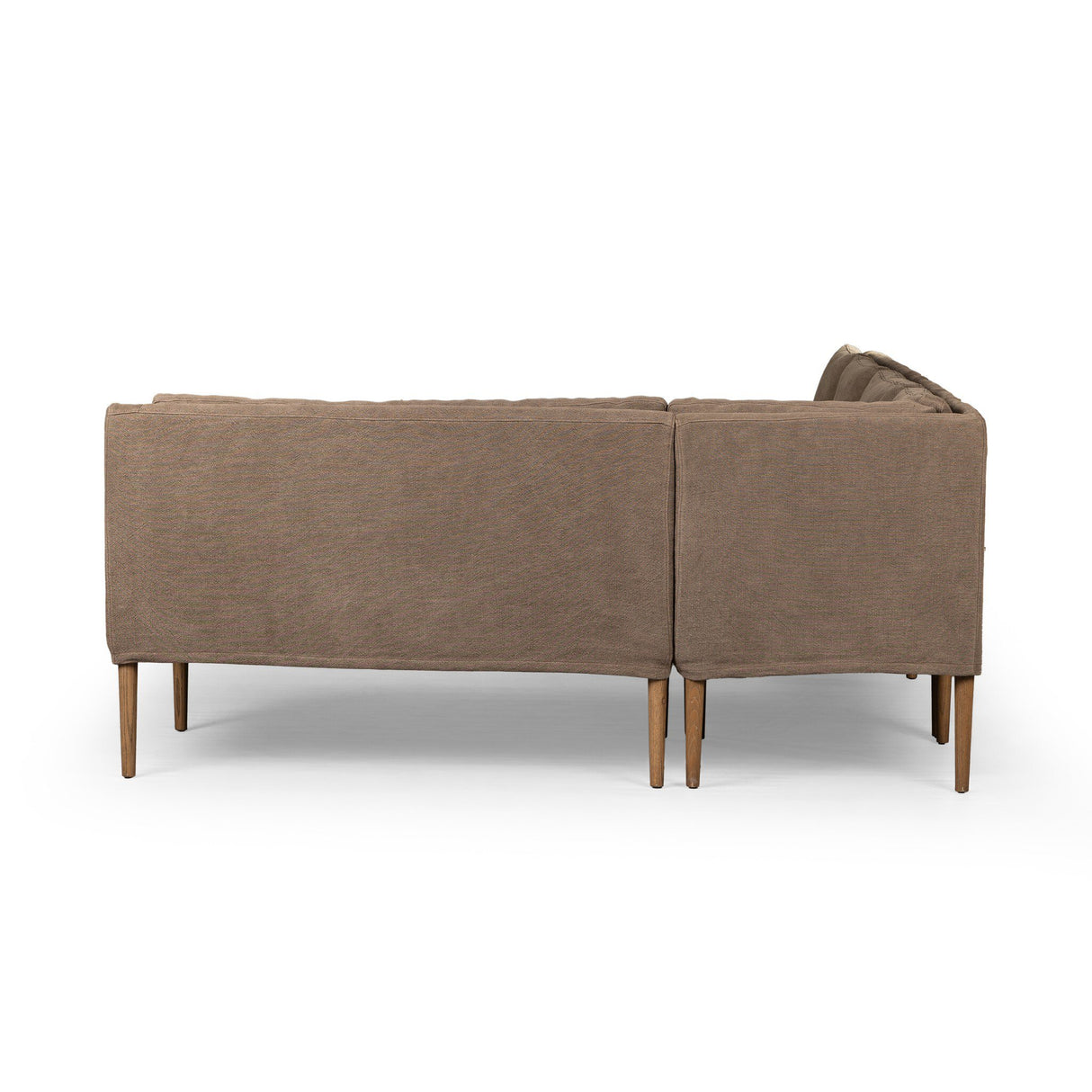 Aurelia Dining Banquette L-Shape in Broadway Coffee from Four Hands - Luna Furniture