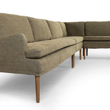 Aurelia Dining Banquette L-Shape in Broadway Olive from Four Hands - Luna Furniture