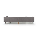 Aurelia Dining Banquette L-Shape in Broadway Denim from Four Hands - Luna Furniture