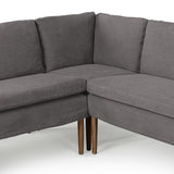 Aurelia Dining Banquette L-Shape in Broadway Denim from Four Hands - Luna Furniture