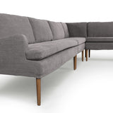 Aurelia Dining Banquette L-Shape in Broadway Denim from Four Hands - Luna Furniture