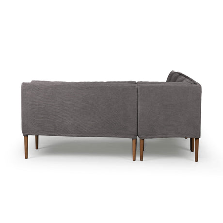 Aurelia Dining Banquette L-Shape in Broadway Denim from Four Hands - Luna Furniture