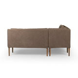 Aurelia Dining Banquette L-Shape in Broadway Coffee from Four Hands - Luna Furniture