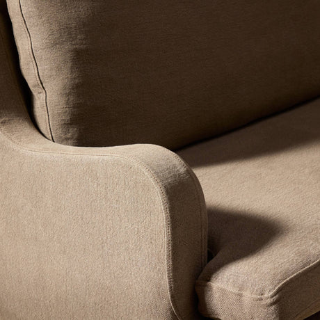 Aurelia Dining Banquette L-Shape in Broadway Coffee from Four Hands - Luna Furniture