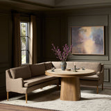 Aurelia Dining Banquette L-Shape in Broadway Coffee from Four Hands - Luna Furniture