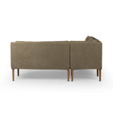 Aurelia Dining Banquette L-Shape in Broadway Olive from Four Hands - Luna Furniture