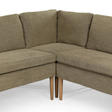 Aurelia Dining Banquette L-Shape in Broadway Olive from Four Hands - Luna Furniture