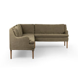 Aurelia Dining Banquette L-Shape in Broadway Olive from Four Hands - Luna Furniture