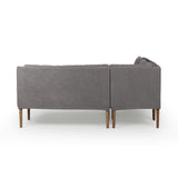 Aurelia Dining Banquette L-Shape in Broadway Denim from Four Hands - Luna Furniture