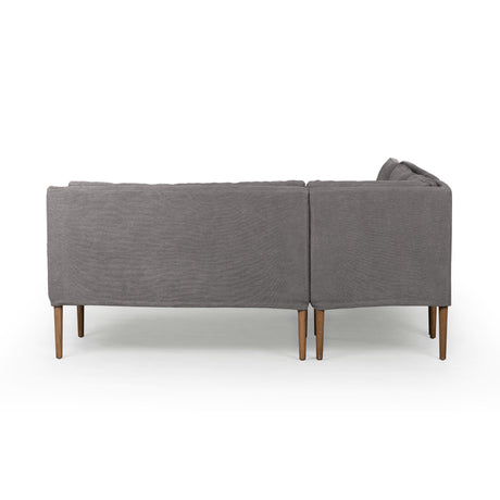 Aurelia Dining Banquette L-Shape in Broadway Denim from Four Hands - Luna Furniture