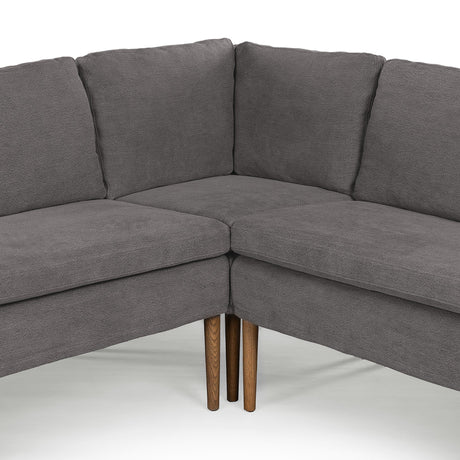 Aurelia Dining Banquette L-Shape in Broadway Denim from Four Hands - Luna Furniture