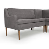 Aurelia Dining Banquette L-Shape in Broadway Denim from Four Hands - Luna Furniture