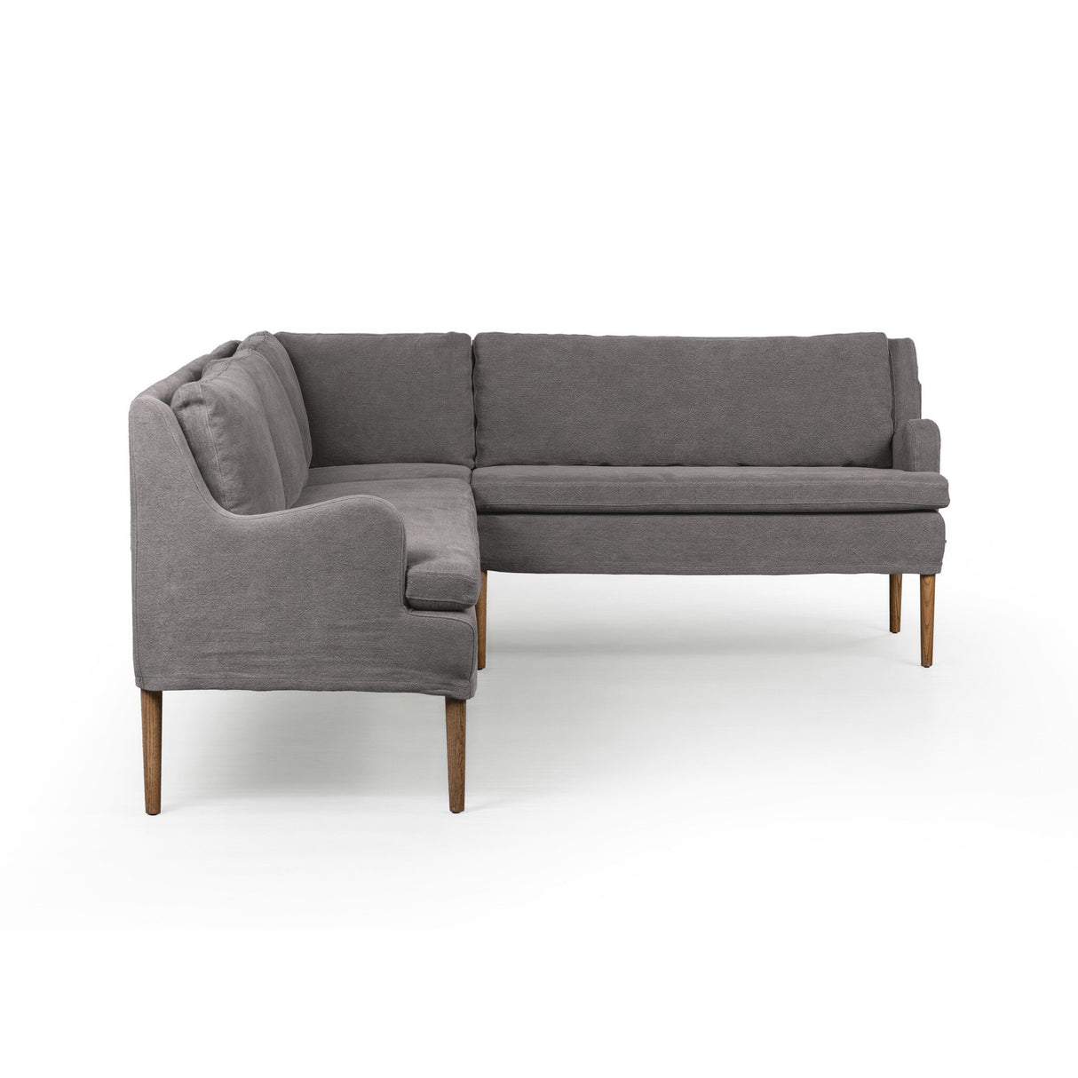 Aurelia Dining Banquette L-Shape in Broadway Denim from Four Hands - Luna Furniture