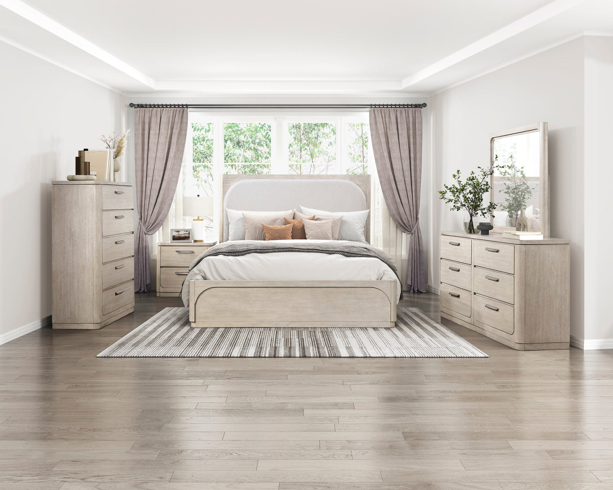 Alita Light Gray Natural Expandable Dining Table from Homelegance - Luna Furniture