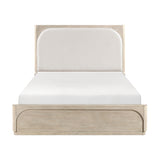Alita Beige/Light Gray Natural King Bed