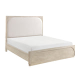 Alita Beige/Light Gray Natural King Bed