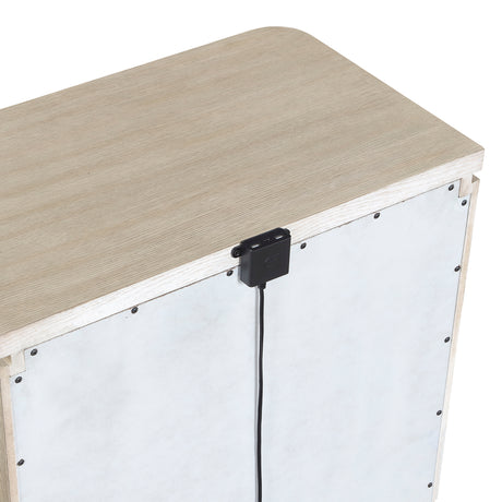 Alita Light Gray Natural Server from Homelegance - Luna Furniture