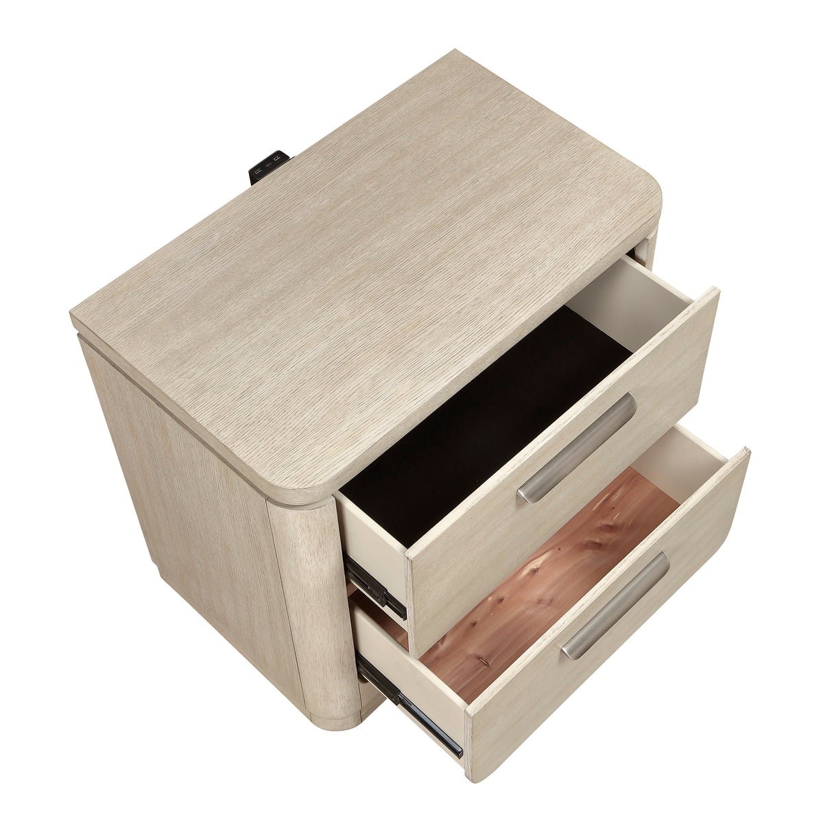 Alita Light Gray Natural Server from Homelegance - Luna Furniture