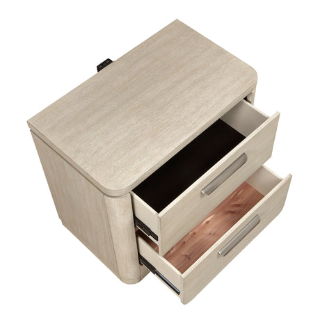 Alita Light Gray Natural Server from Homelegance - Luna Furniture