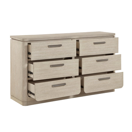 Alita Beige/Light Gray Natural Queen 5-Piece Bedroom Set from Homelegance - Luna Furniture