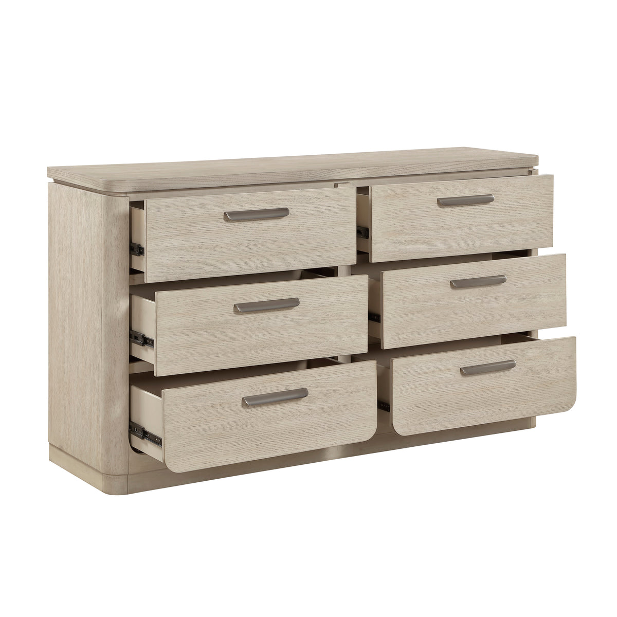 Alita Light Gray Natural Nightstand from Homelegance - Luna Furniture