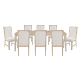 Alita Light Gray Natural 9-Piece Expandable Dining Set from Homelegance - Luna Furniture