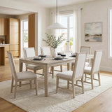 Alita Light Gray Natural Expandable Dining Table