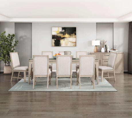 Alita Light Gray Natural/Beige Side Chair, Set of 2 from Homelegance - Luna Furniture