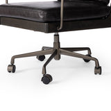 Ludvig Desk Chair in Sonoma Black from Four Hands - Luna Furniture